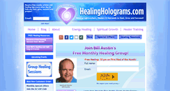 Desktop Screenshot of healingholograms.com
