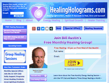 Tablet Screenshot of healingholograms.com